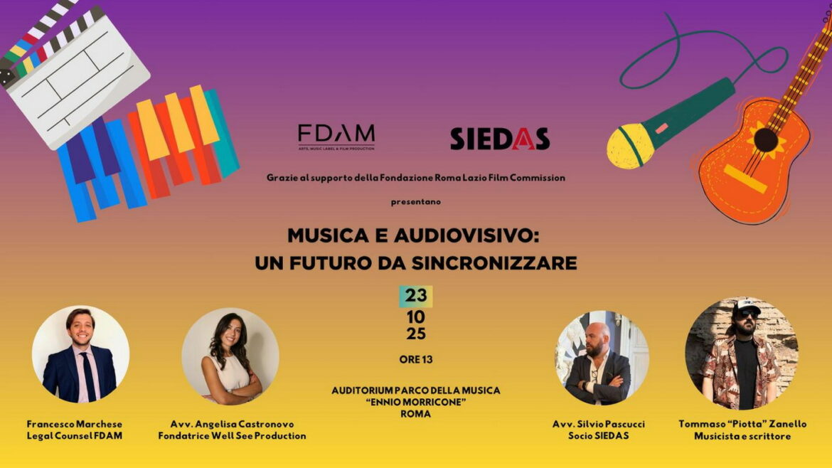 Musica e Audiovisivo: “Un Futuro da Sincronizzare” – panel FDAM in collaborazione con SIEDAS