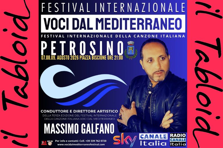 Petrosino, giovedì 30 luglio la conferenza stampa della terza edizione del Festival Internazionale della Canzone Italiana Voci dal Mediterraneo